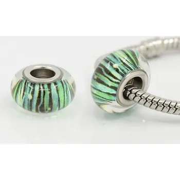 Korálek Korálek 29 ANY zelený mátový skleněný - TOPBEADS