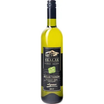 Víno Vinné sklepy Skalák Müller Thurgau 2013 pozdní sběr 0,75 L polosladké bílé víno