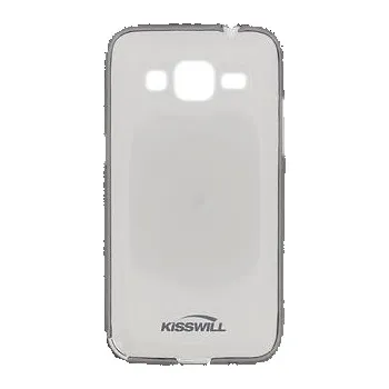 Pouzdro na mobilní telefon Kisswill TPU černé transparentní silikonové pouzdro pro Samsung G360 Galaxy Core Prime