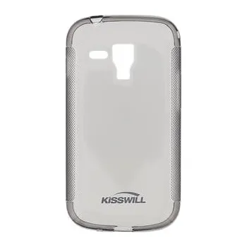 Pouzdro na mobilní telefon Kisswill TPU černé transparentní silikonové pouzdro pro Samsung S7580 Galaxy Trend