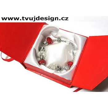 Náramek Náramek s korálky TOPBEADS RED ROSE