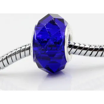 Korálek Korálek KRYSTAL broušený tmavě modrý - TOPBEADS