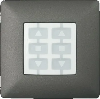 Nice WSG čtvercový rámeček vysílače NiceWay, šedě modrá