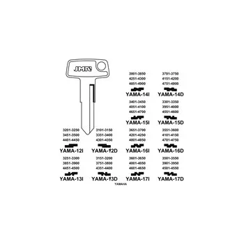 Polotovar klíče YAMA-17D