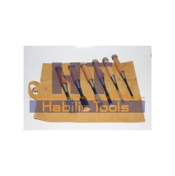 Dláto SADA japonských dlát TATAKI NOMI - 6 ks (kožený obal)