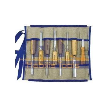 Dláto SADA řezbářských dlát PFEIL - 8 ks (rolovací jutový obal)