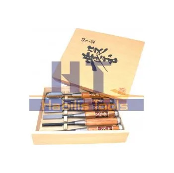 Dláto SADA japonských dlát HATTORI - 6 ks (dřevěná krabice)