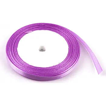 Stuha Stuha saténová 0.65cm x 23m 85 RŮŽ.-FIALOVÁ