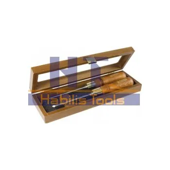 Dláto SADA šikmých dlát NAREX PLUS 12 mm - 2 ks (dřevěná krabice)