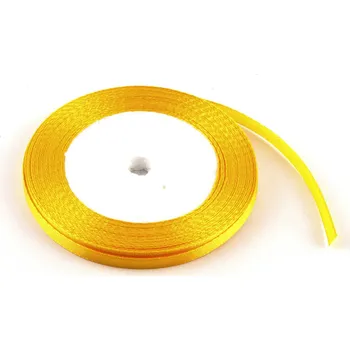 Stuha Stuha saténová 0.65cm x 23m 107 ŽLUTÁ