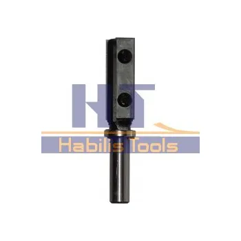 Fréza Drážkovací a ořezávací žiletková stopková fréza D19x50 S12 s horním ložiskem