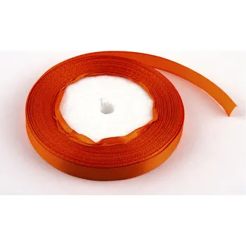 Stuha Stuha saténová 1cm x 23m 24 ORANŽOVÁ