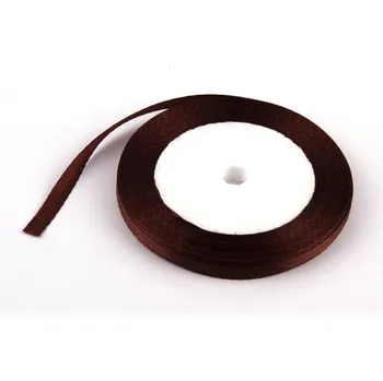 Stuha Stuha saténová 0.65cm x 23m 31 HNĚDÁ