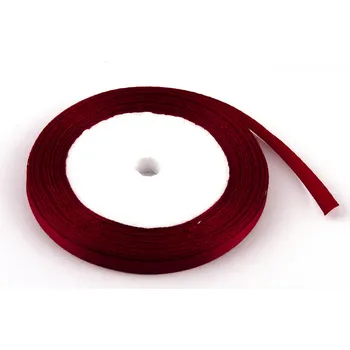 Stuha Stuha saténová 0.65cm x 23m 132 BORDÓ