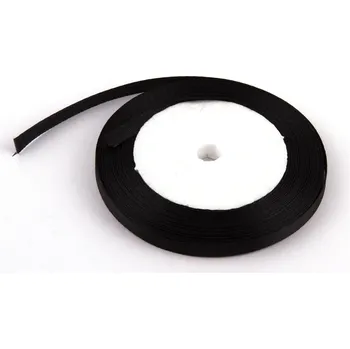 Stuha Stuha saténová 0.65cm x 23m 39 ČERNÁ