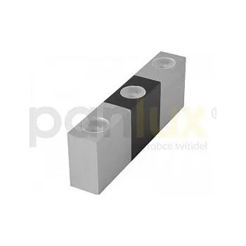 LED lišta Dekorativní nástěné svítidlo LED VARIO TRIO 3LED 3x3W(700mA) stříbrno-černá teplá bílá Panlux Panlux V3/BT