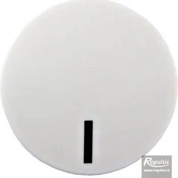 Knoflík Regulus Knoflík čočkový bílý, s ryskou 879