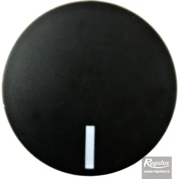 Knoflík Regulus Knoflík čočkový černý, s ryskou 683