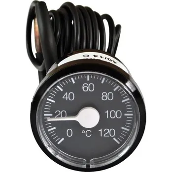 Kuchyňský teploměr Regulus Teploměr 0-120°C, kapilára 1 m, d=42 mm, černý