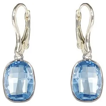 Náušnice Náušnice Graphic Aquamarine (MADE WITH SWAROVSKI® ELEMENTS - náušnice)