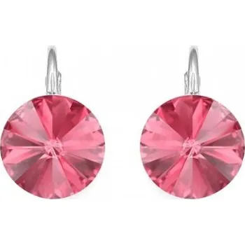 Náušnice Lafira stříbrné náušnice růžové Rivoli 461