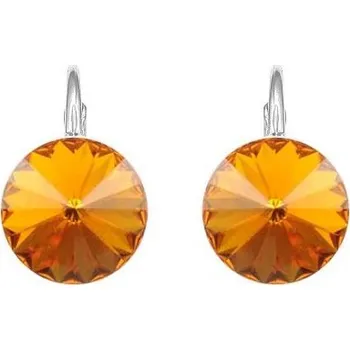 Náušnice Lafira stříbrné náušnice Topaz Rivoli 465