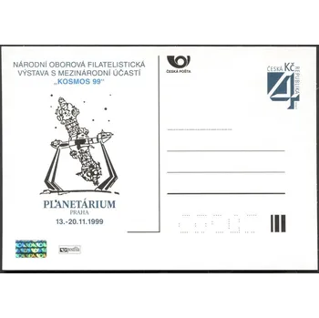 Poštovní známka Česká pošta (1999) CDV 40 ** - P 53 - Kosmos - Národní oborová filatelistická výstava s mezinárodní účastí