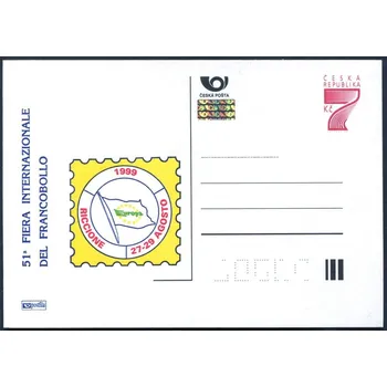 Poštovní známka Česká pošta (1999) CDV 41 ** - P 49 - Riccione 99