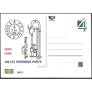 Poštovní známka Česká pošta (1999) CDV 40 ** - P 54 - 100 let potrubní pošty