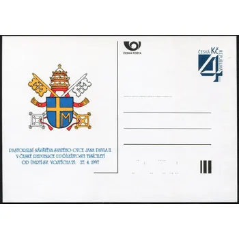 Poštovní známka Česká pošta (1997) CDV 22 ** - P 23 - Návštěva Papeže Jana Pavla 2.