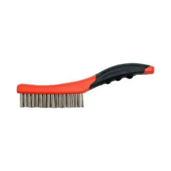 Drátěný kartáč nerezový drátěný kartáč ruční nerez kartáč do ruky 4 řady ,nerezový ru