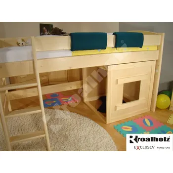 dřevěný DOMEČEK FIJA masiv pro děti (DOMEČEK FIJA pro děti, DOMEČEK do dětského pokoje)