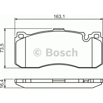 Brzdový kotouč BOSCH (BO 0986494428) brzdové obložení kotoučových brzd