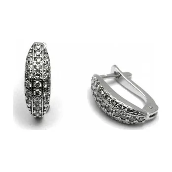 Prsten Luxusní diamantové náušnice s přírodními pravými diamanty 585/2,01 gr J-21523-12 POŠTOVNÉ ZDARMA! (J-21523-12)