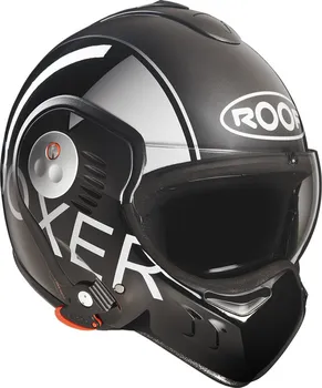 Helma na motorku Roof Boxer V8 Grafic černá/šedá 