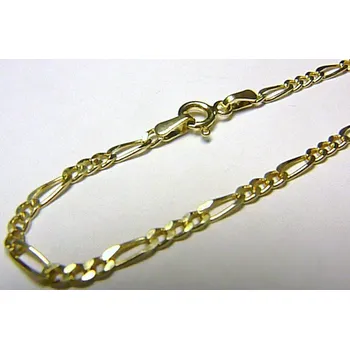 Řetízek Klenoty Budín Dámský zlatý řetízek FIGARO 45cm 585/1,60gr H6090 (Klenoty Budín Dámský zlatý řetízek FIGARO 45cm 585/1,60gr H6090)