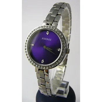 Hodinky Foibos Dámské šperkové ocelové hodinky Foibos 3B511 s fialovým číselníkem a zirkony POŠTOVNÉ ZDARMA!! (Foibos Dámské šperkové ocelové hodinky Foibos 3B511 s fialovým číselníkem a zirkony POŠTOVNÉ ZDARMA!!)
