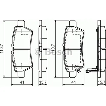 Brzdový kotouč BOSCH (BO 0986494369) brzdové obložení kotoučových brzd