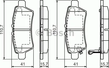 Brzdový kotouč BOSCH (BO 0986494369) brzdové obložení kotoučových brzd