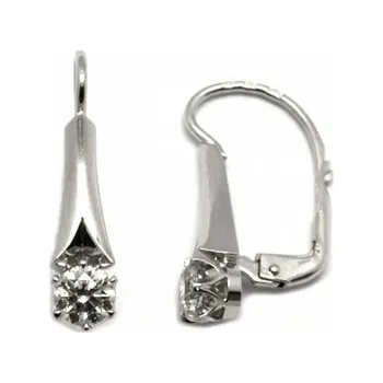 Prsten Klenoty Budín Diamantové náušnice s přírodními pravými diamanty 585/2,79 gr J-21355-12 POŠTOVNÉ ZDARMA! (J-21355-12)