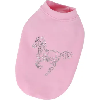 Obleček pro psa Mikina Horse (doprodej skladových zásob) - růžová XXS
