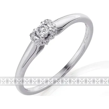 Prsten Klenoty Budín Luxusní zásnubní diamantový prsten z bílého zlata 17/0,12 ct 585/1,55 gr3860843 (Klenoty Budín Luxusní zásnubní diamantový prsten z bílého zlata 17/0,12 ct 585/1,55 gr3860843)