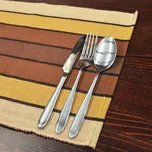 Tkané prostírání - Pruhy hnědé-rozměr: 33x45