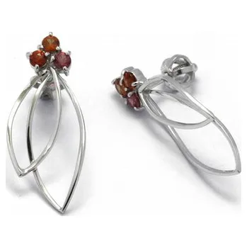 Prsten Luxusní diamantové náušnice s barevnými safíry 585/2,07 gr J-22567-13 POŠTOVNÉ ZDARMA! (J-22567-13)