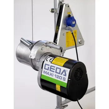 lanový naviják Lešenářský stavební vrátek MAXI 120 S s lanem 51 m, GEDA 1297