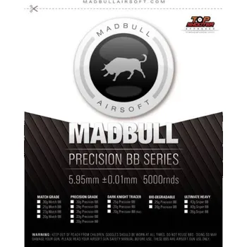 Airsoftová kulička Kuličky 6mm 0,25g, cca 8000 ks, 2 kg, MadBull Precision