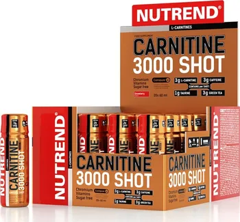 Spalovač tuku Nutrend Carnitine 3000 Shot 20 x 60 ml
