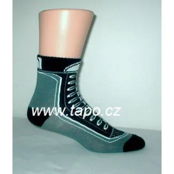 Ponožky dětské vzor bota 0206, velikost 17-20/27-30, mix