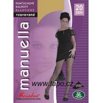 Dámské punčochy Punčochové kalhoty síť Manuella, velikost 176-182/108, černá