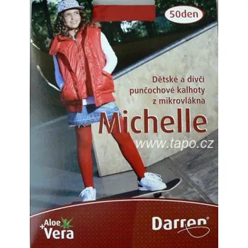 Punčochové kalhoty Michelle 120-164, velikost 132-164, červená